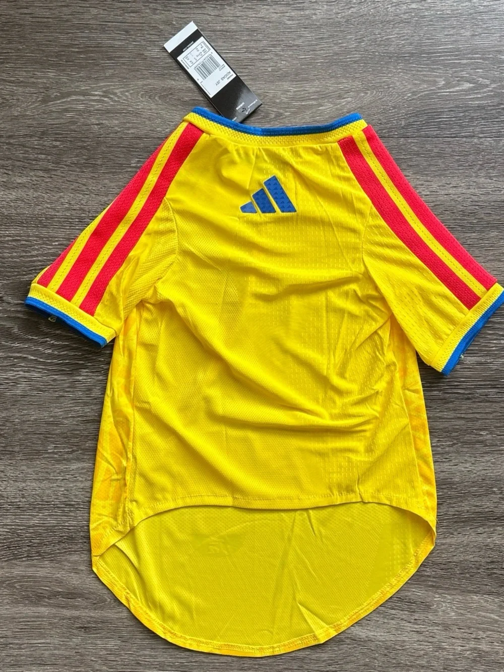 adidas Yellow Colombia Soccer Dog Jersey James Rodriguez FIFA World Cup
